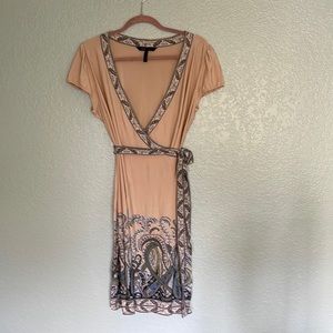 BCBG faux wrap dress